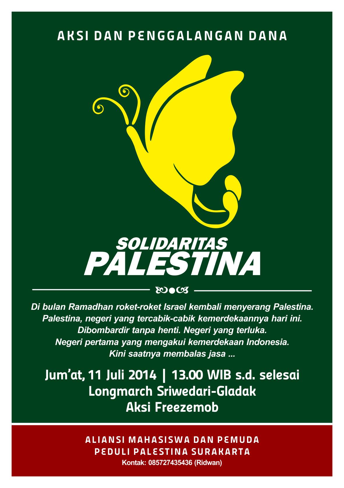 Aksi dan penggalangan dana  "Solidaritas untuk Palestina"