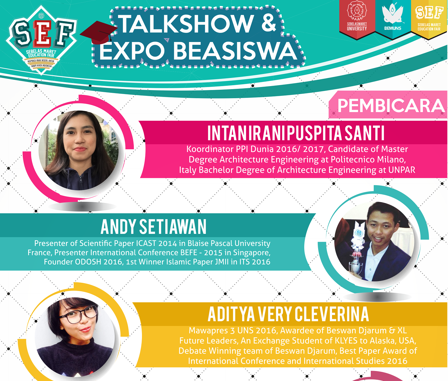 Rangkaian SEF 2016, BEM UNS akan Gelar Talkshow & Expo 